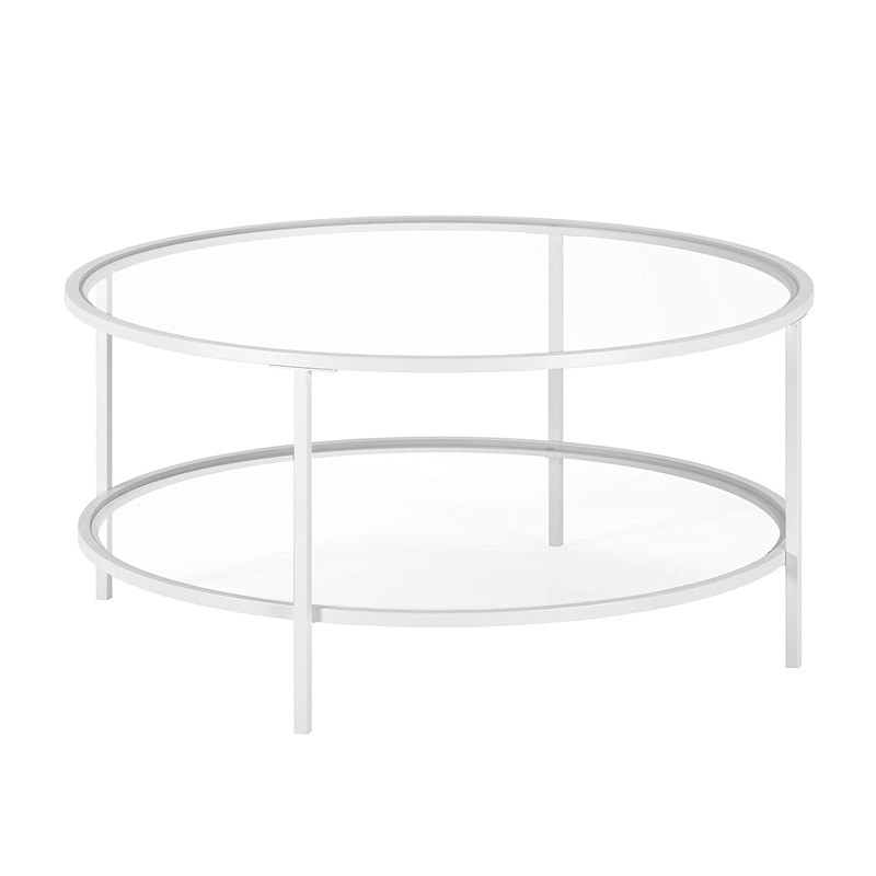 round glass coffee table